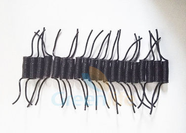 Özel Kısa Plastik Spiral Güvenlik İpi Kabloları Siyah 4CM Uzun
