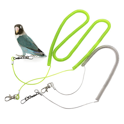 Şeffaf Yeşil Kuşlar Uçan Halat Plastik Kaplı Çelik Tel Kuş Genişleyen Güvenlik Halatı
